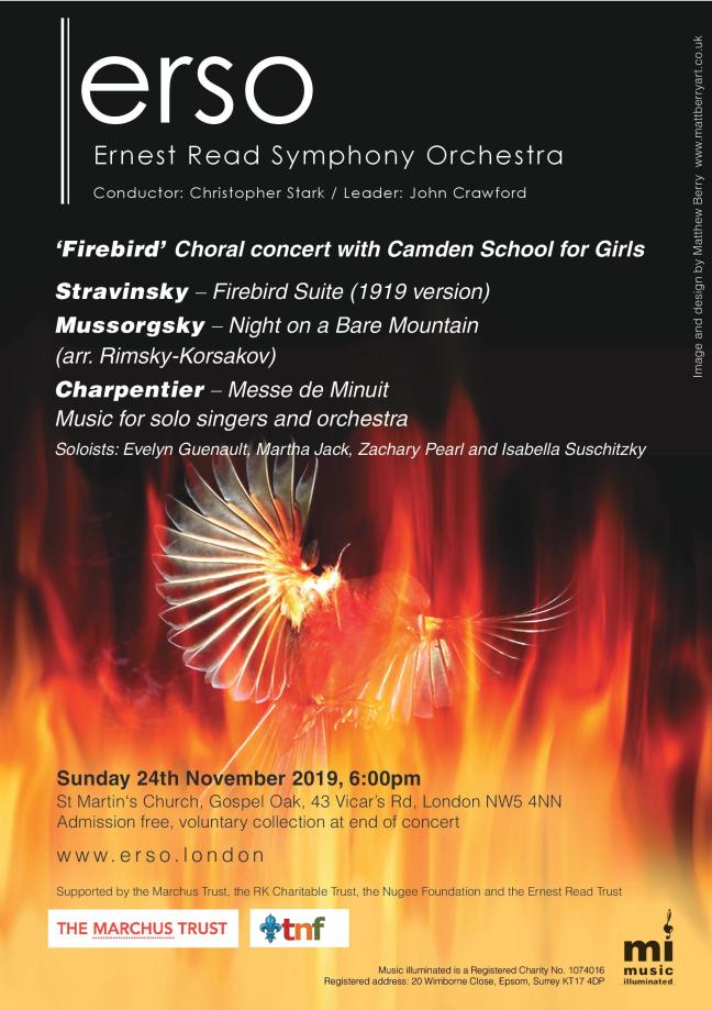 ERSO and CGS concert flyer nov